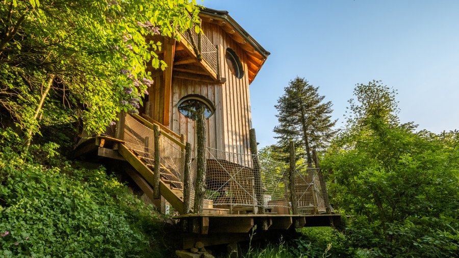Cabane pilotis Alsace