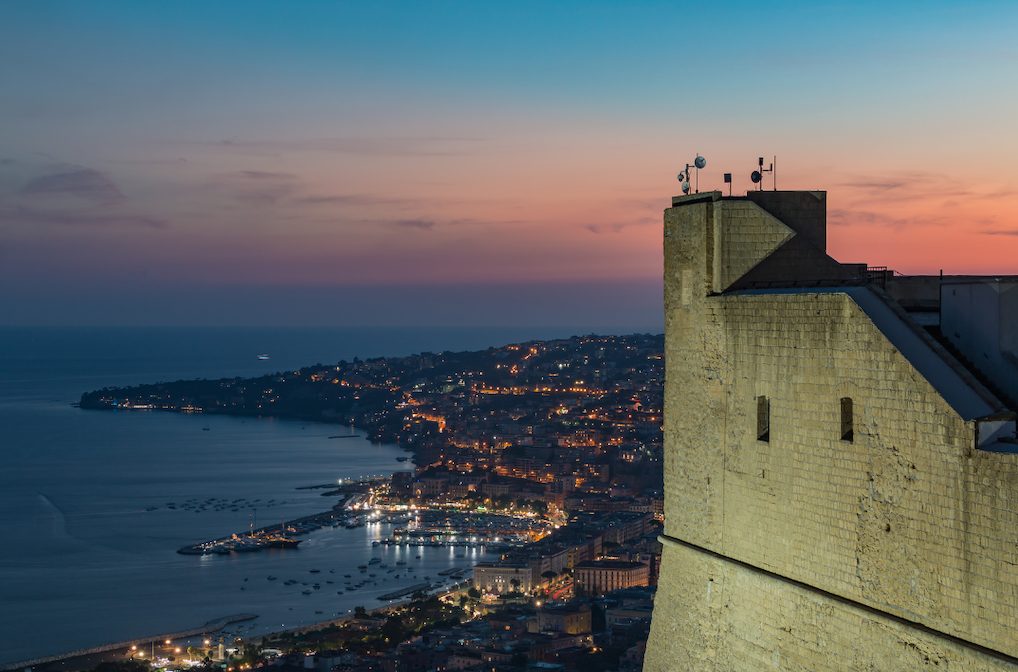 castel santelmo coucher soleil