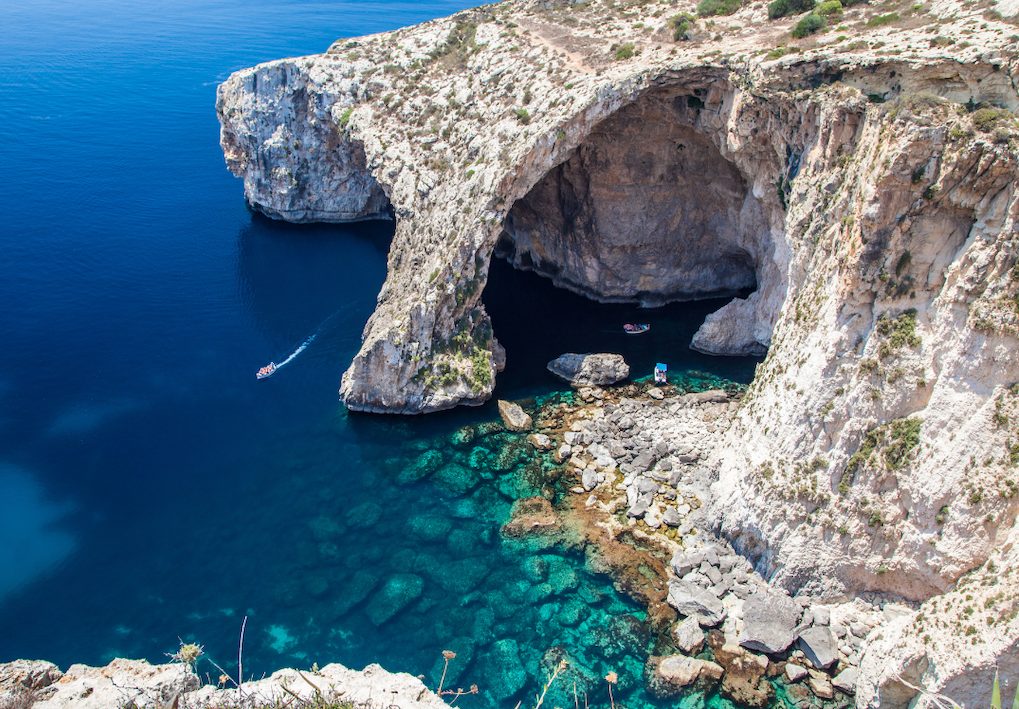 grotte bleue visiter malte