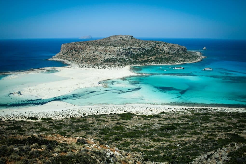 vue balos beach crete