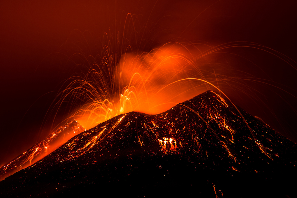 volcan etna eruption