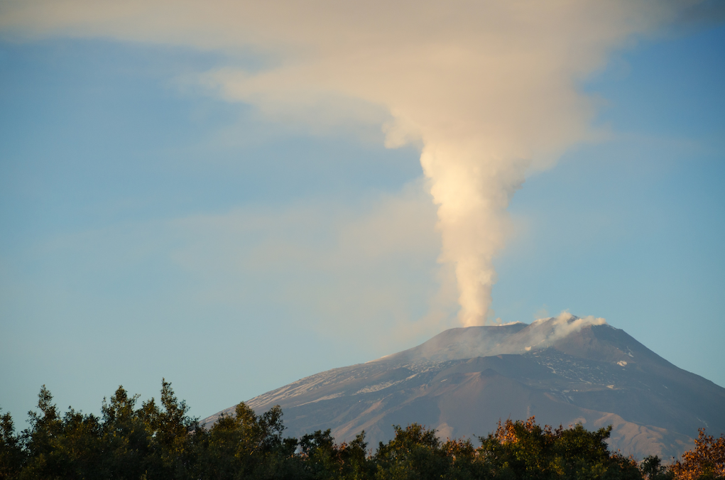 mont etna fumee