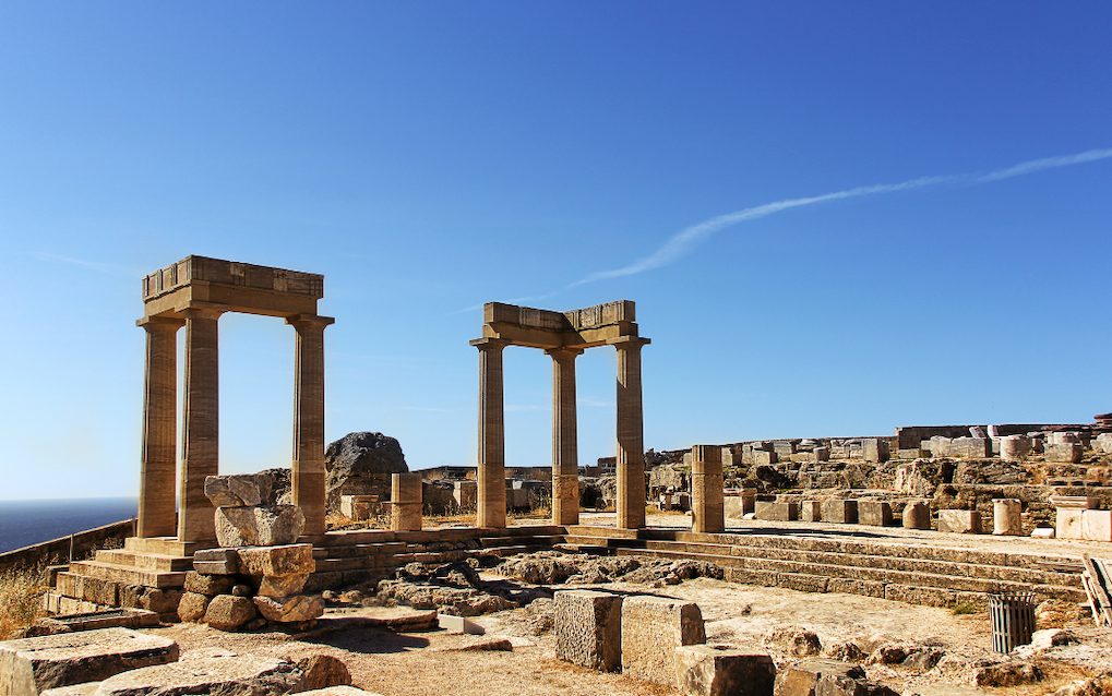 ou aller en grece rhodes temple
