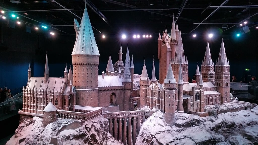 maquette chateau poudlard hivers