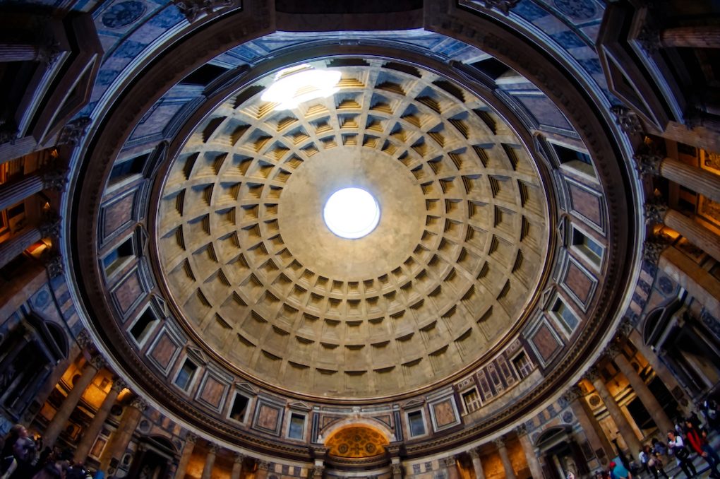 pantheon rome plafond interieur