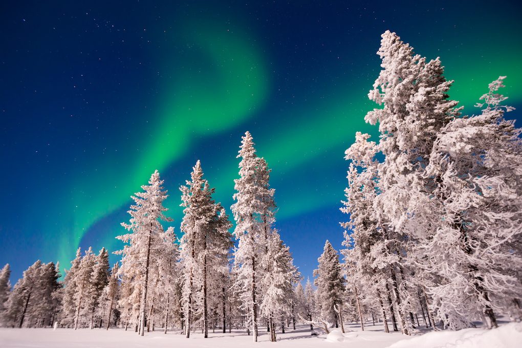 aurore boreales laponie